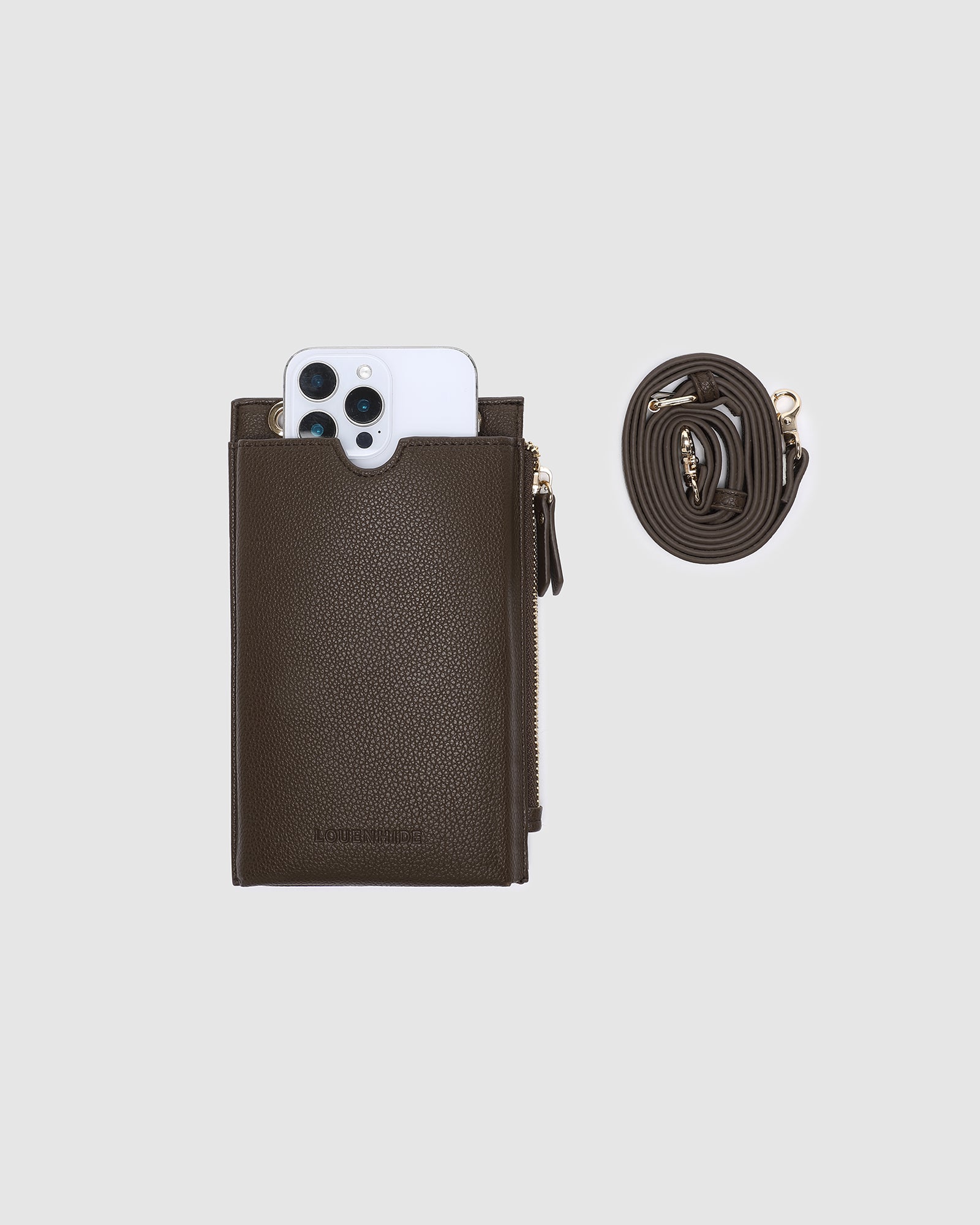 Louenhide Suki RFID Phone Bag - Chocolate