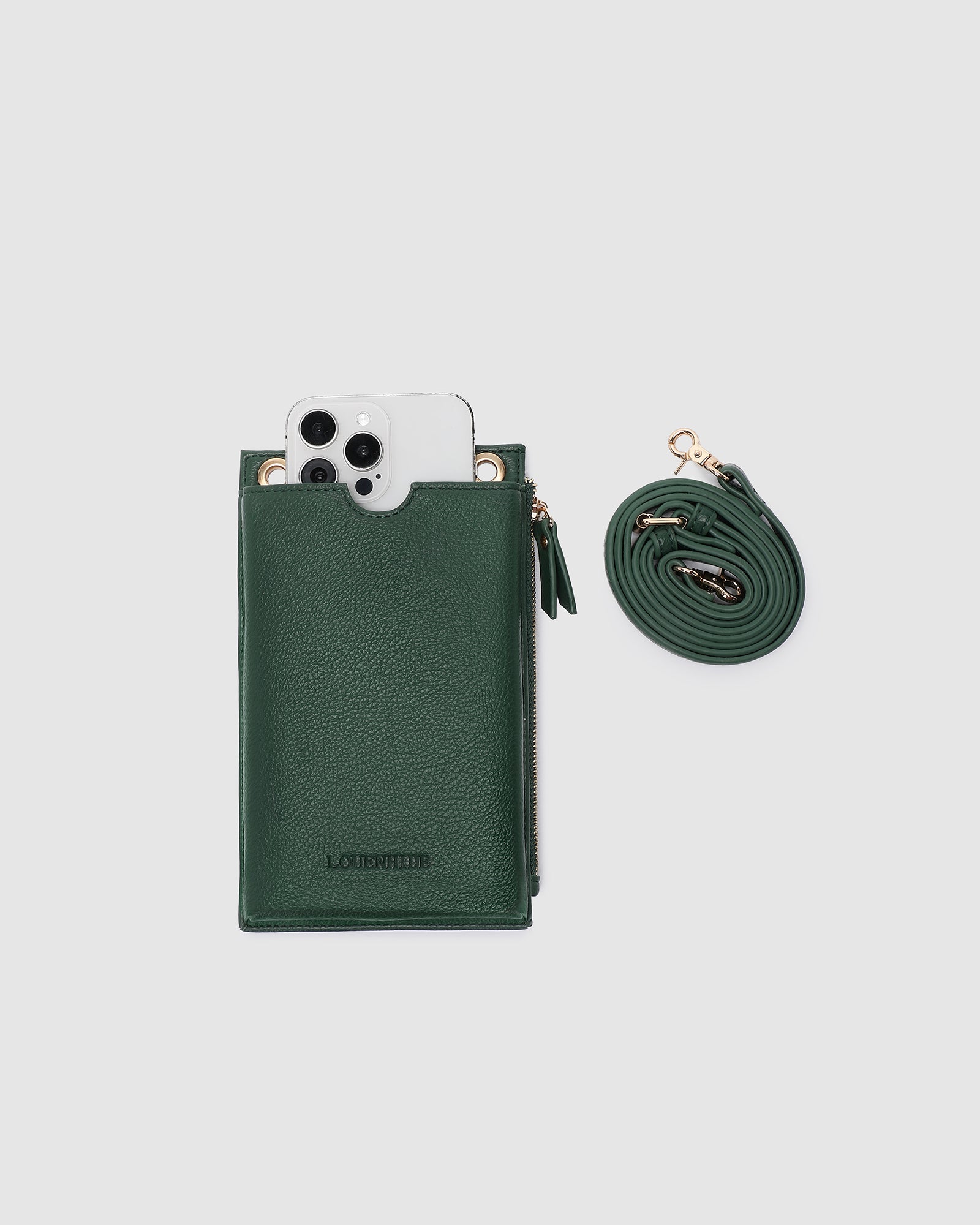 Louenhide Suki RFID Phone Bag - Forest Green