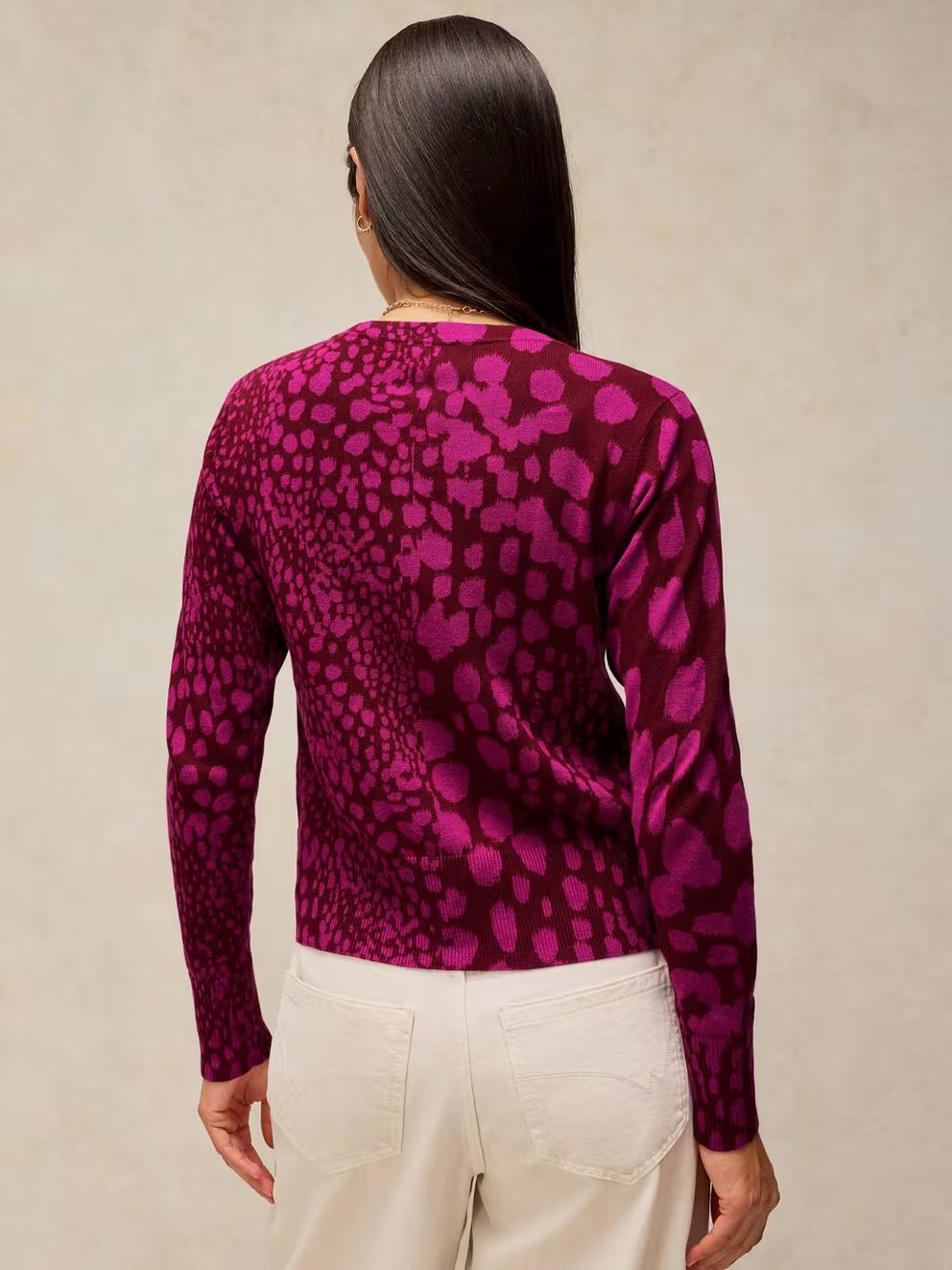 White Stuff Lois Print Cardi - Pink Multi
