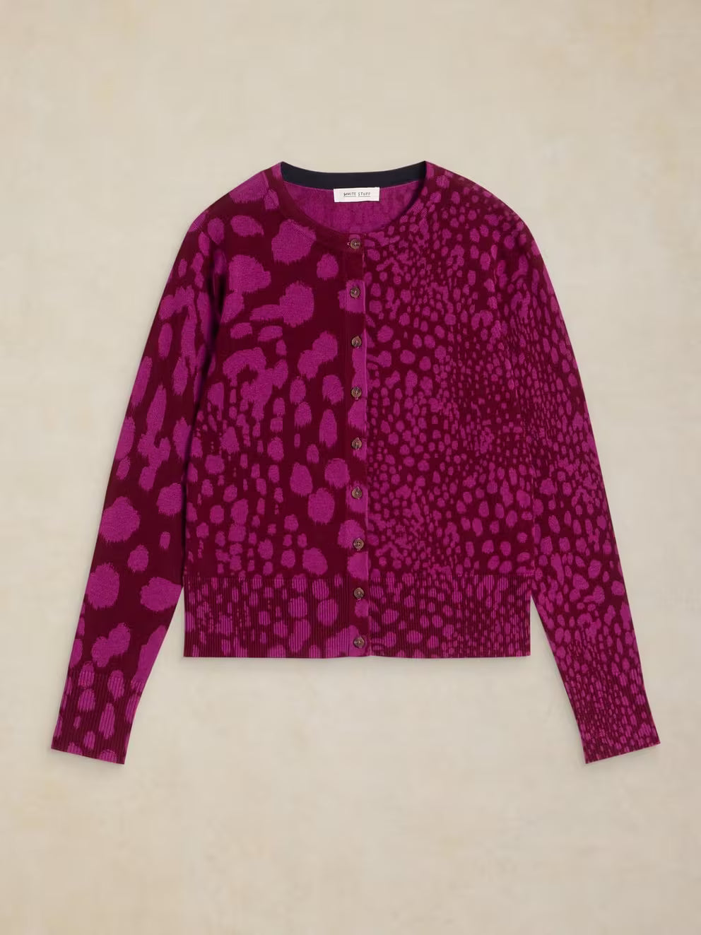 White Stuff Lois Print Cardi - Pink Multi