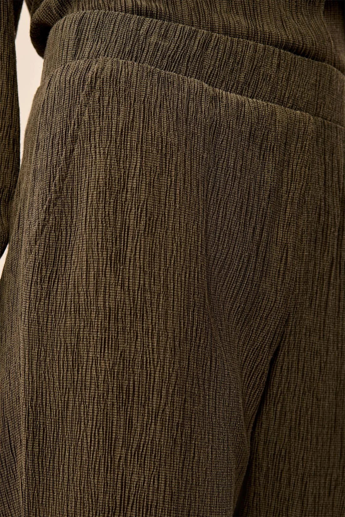 Tribal Pull On Crepe Pant - Basil