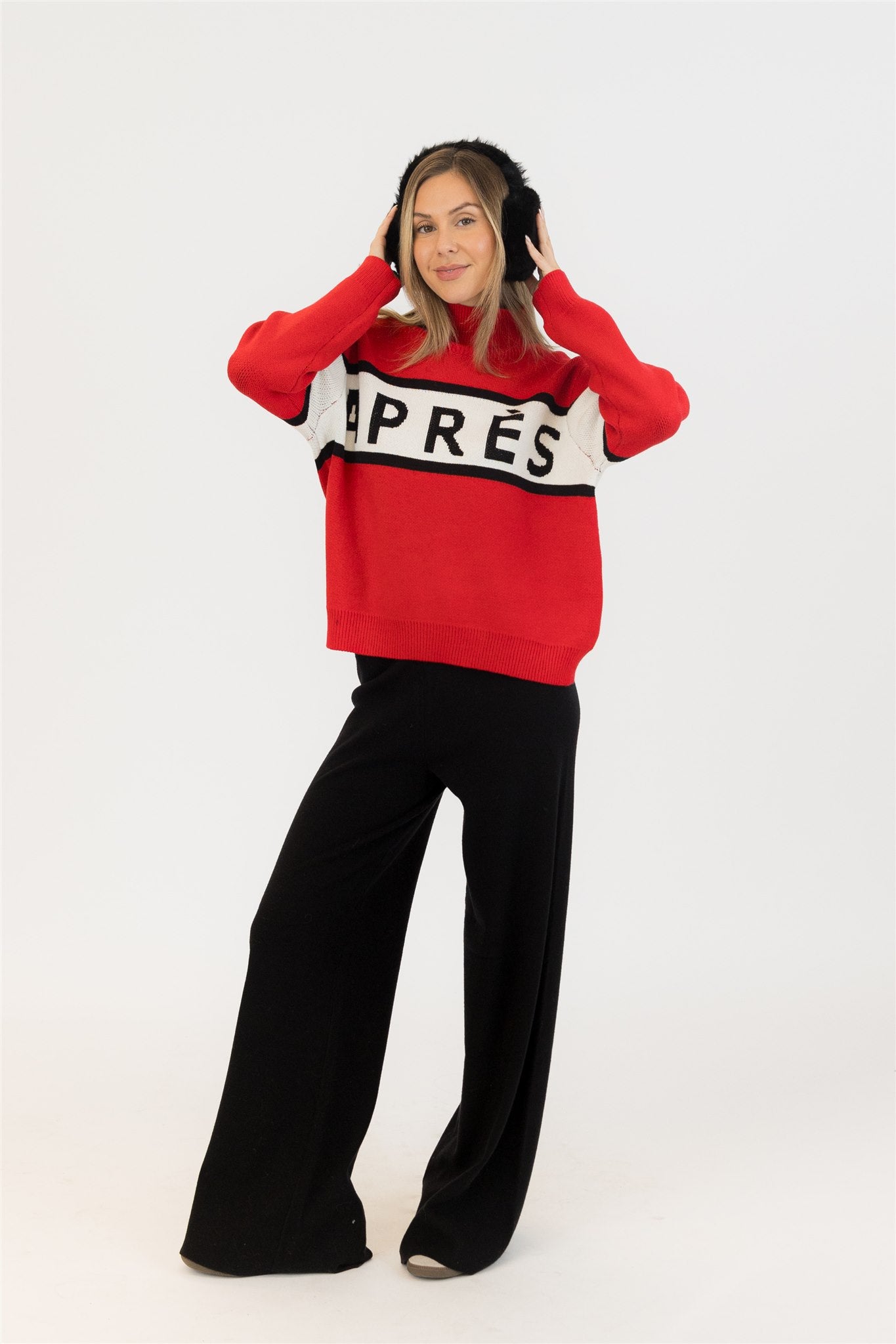 Lyla & Luxe Benson Mockneck - Red