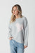 Lyla & Luxe Eco Heart Sweater - Light Grey Clothing - Tops - Sweaters - Pullovers by Lyla & Luxe | Grace the Boutique