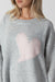 Lyla & Luxe Eco Heart Sweater - Light Grey Clothing - Tops - Sweaters - Pullovers by Lyla & Luxe | Grace the Boutique