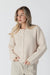 Lyla & Luxe Ellie Luxe Sherpa Jacket - Sand Clothing - Tops - Sweaters - Cardigans by Lyla & Luxe | Grace the Boutique