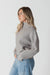 Lyla & Luxe Evolet Mockneck - Grey Marl Clothing - Tops - Sweaters - Pullovers by Lyla & Luxe | Grace the Boutique