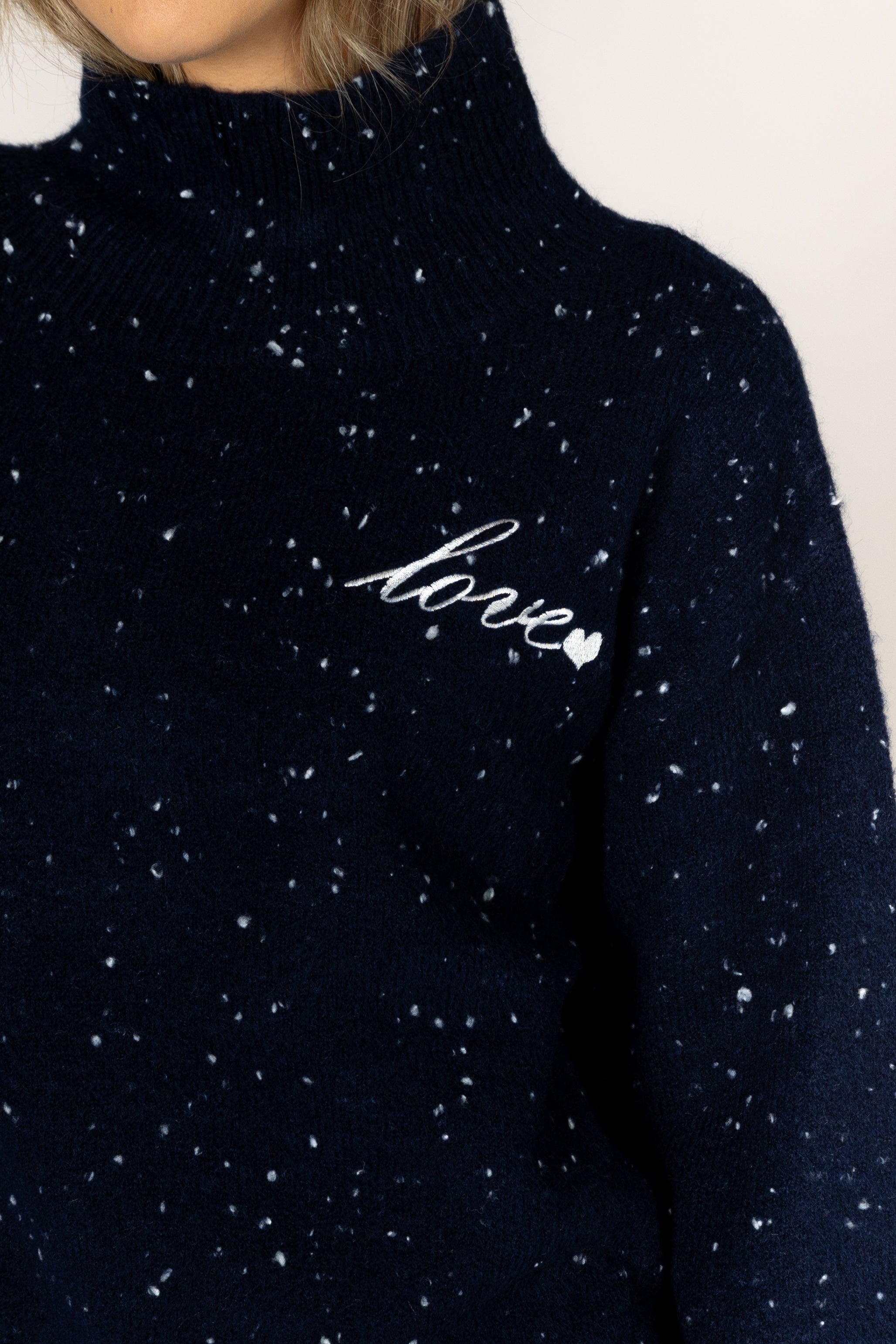 Lyla & Luxe Macy Fleck Sweater - Periscope