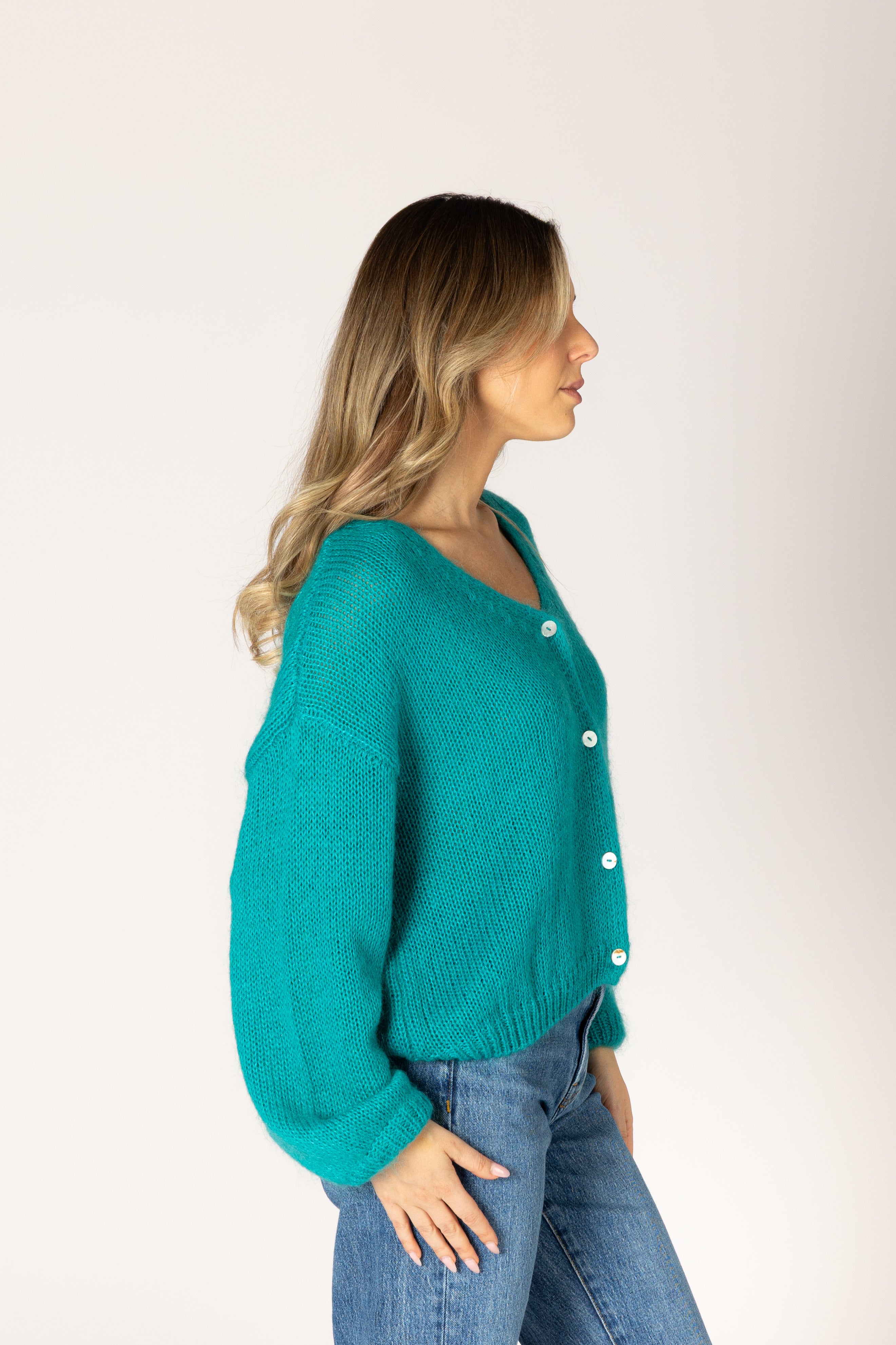 Lyla & Luxe Maya Cardi - Teal