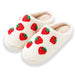 Lyla & Luxe Sherpa Slides - Strawberries Sleepwear - Other Sleepwear - Slippers by Lyla & Luxe | Grace the Boutique