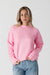 Lyla & Luxe Timmy Short Crewneck Sweater - Pink Clothing - Tops - Sweaters - Pullovers by Lyla & Luxe | Grace the Boutique