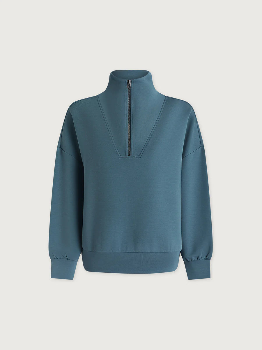 Varley Hawley Half Zip - Mallard Blue