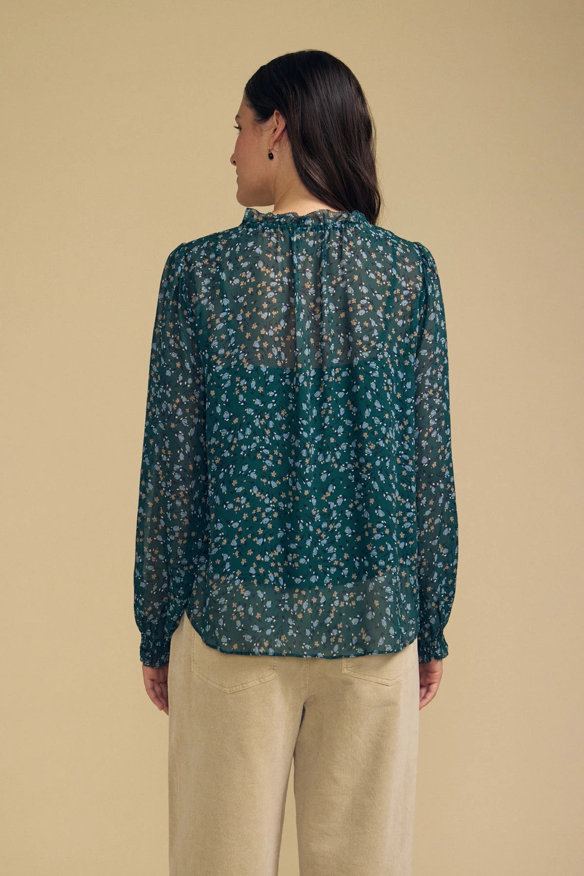 Velvet Mara Print Top - Bluegrass