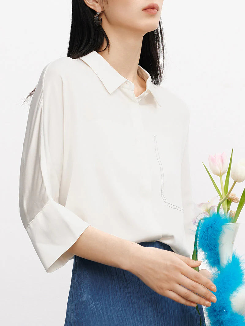 Meilleur Moment Boxy Shirt - White