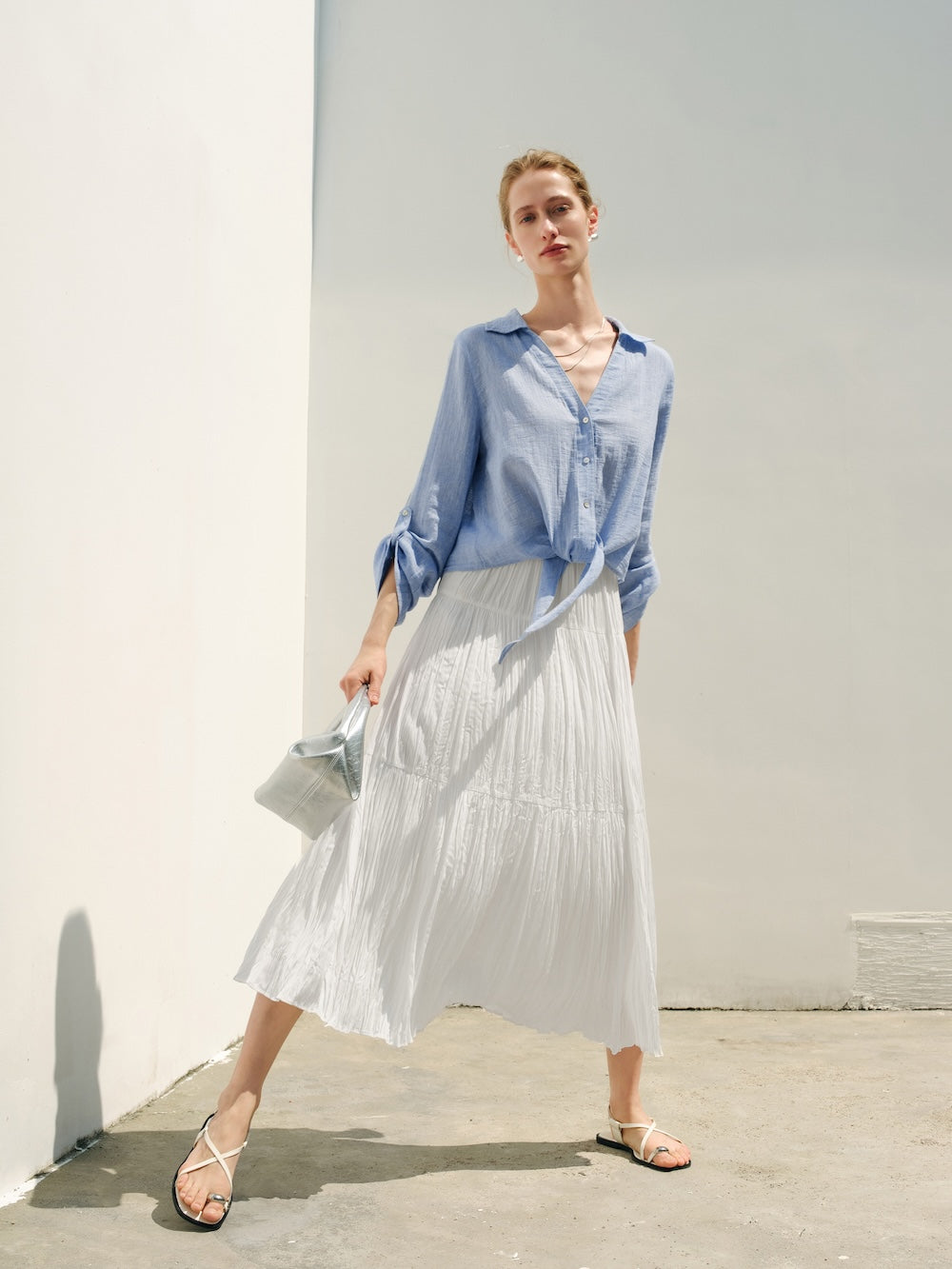 Meilleur Moment Flowy Skirt - White