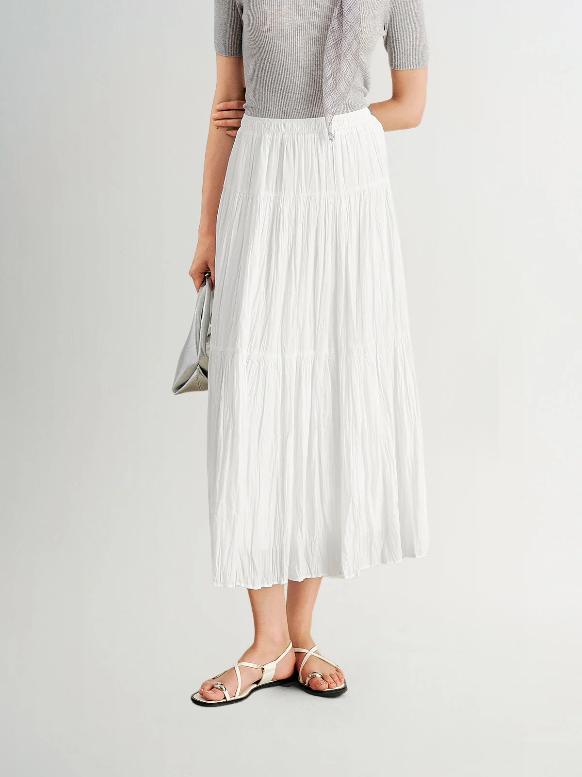 Meilleur Moment Flowy Skirt - White