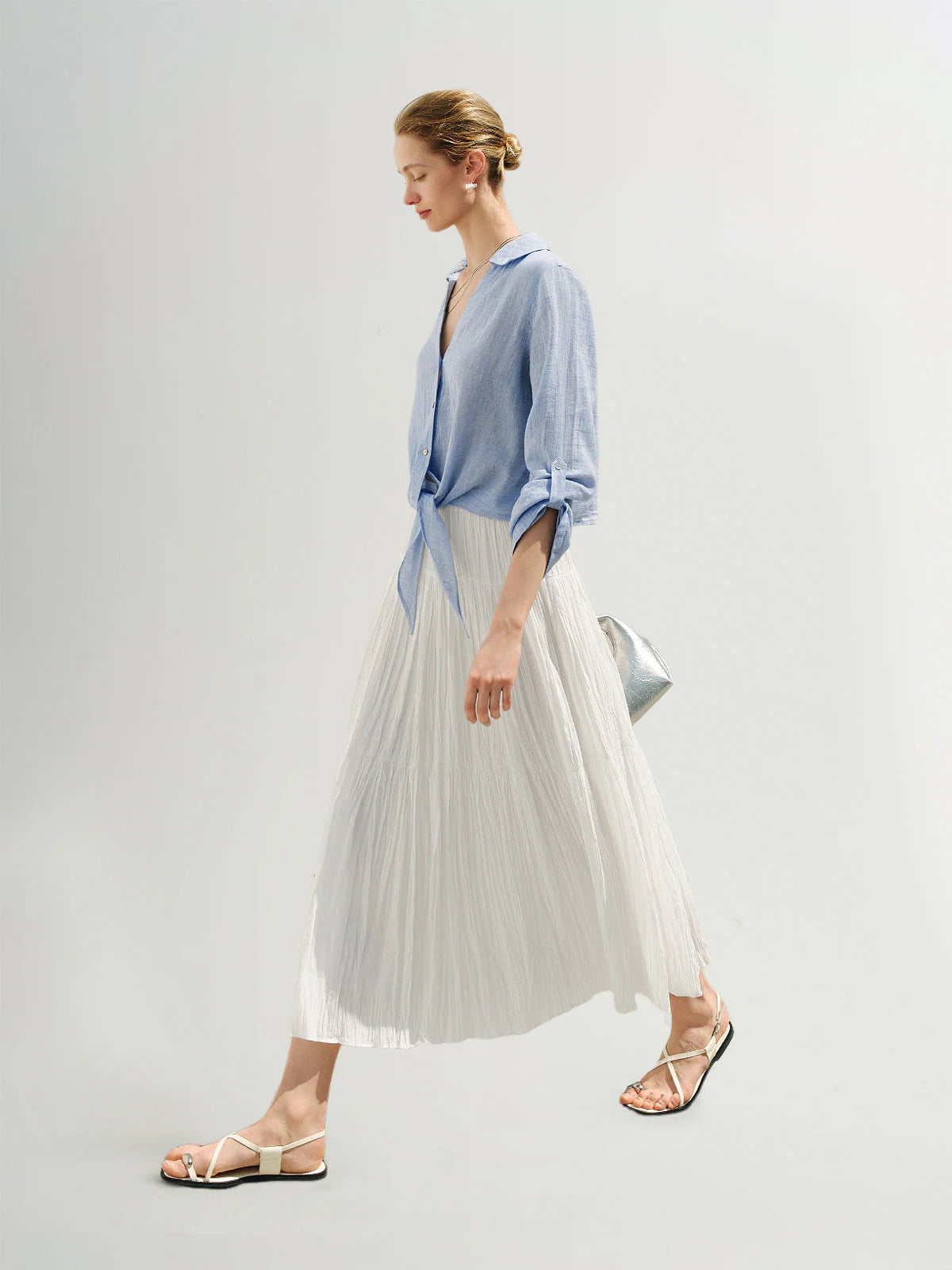 Meilleur Moment Lightweight Blouse - Blue