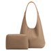 Melie Bianco Kenya Vegan Shoulder Bag - Taupe Accessories - Other Accessories - Handbags & Wallets by Melie Bianco | Grace the Boutique