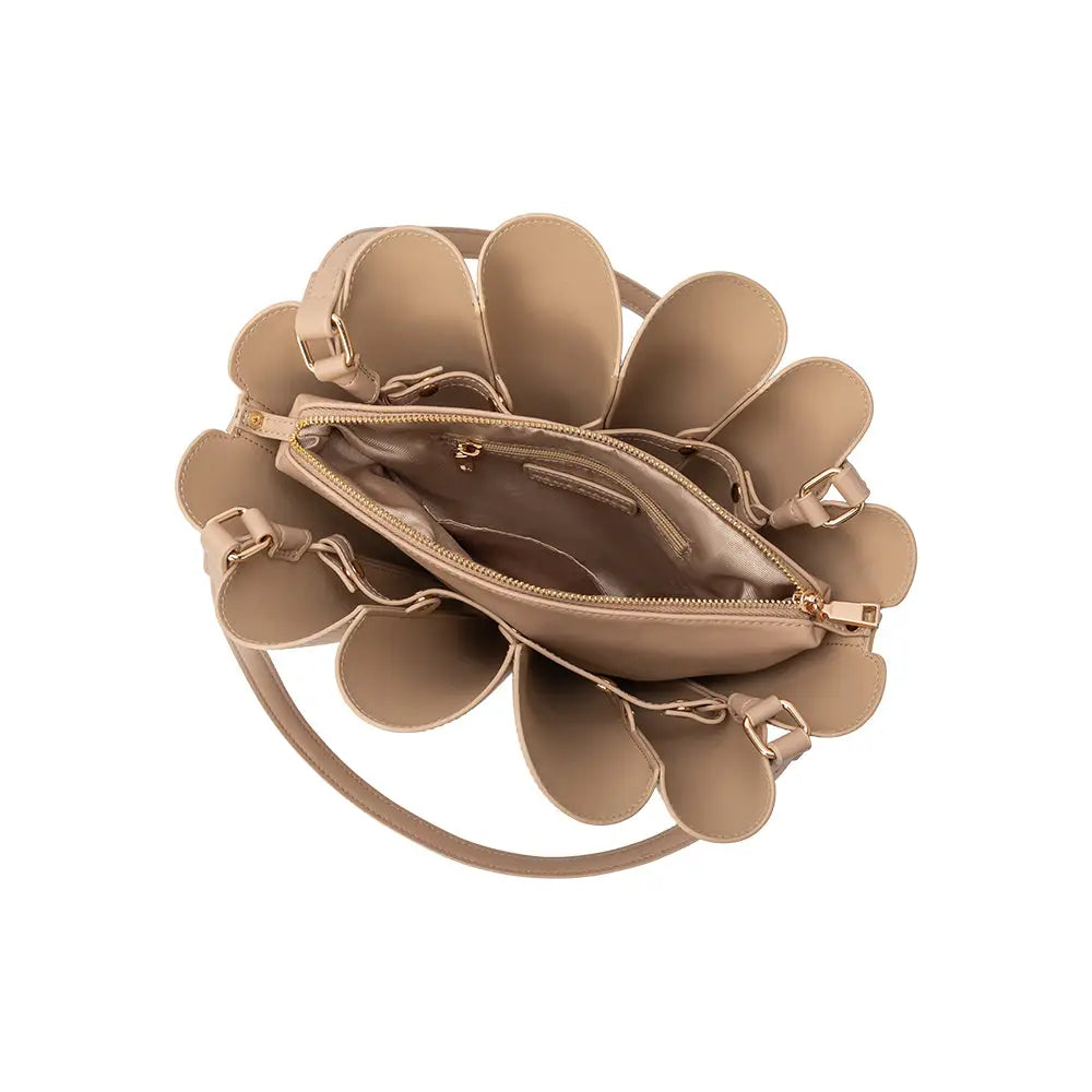 Melie Bianco Shellie Handbag - Nude