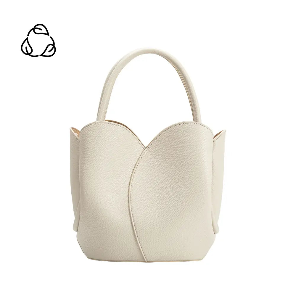 Melie Bianco Tulip Handbag - Bone