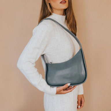Melie Bianco Willow Shoulder Bag - Slate Accessories - Other Accessories - Handbags & Wallets by Melie Bianco | Grace the Boutique