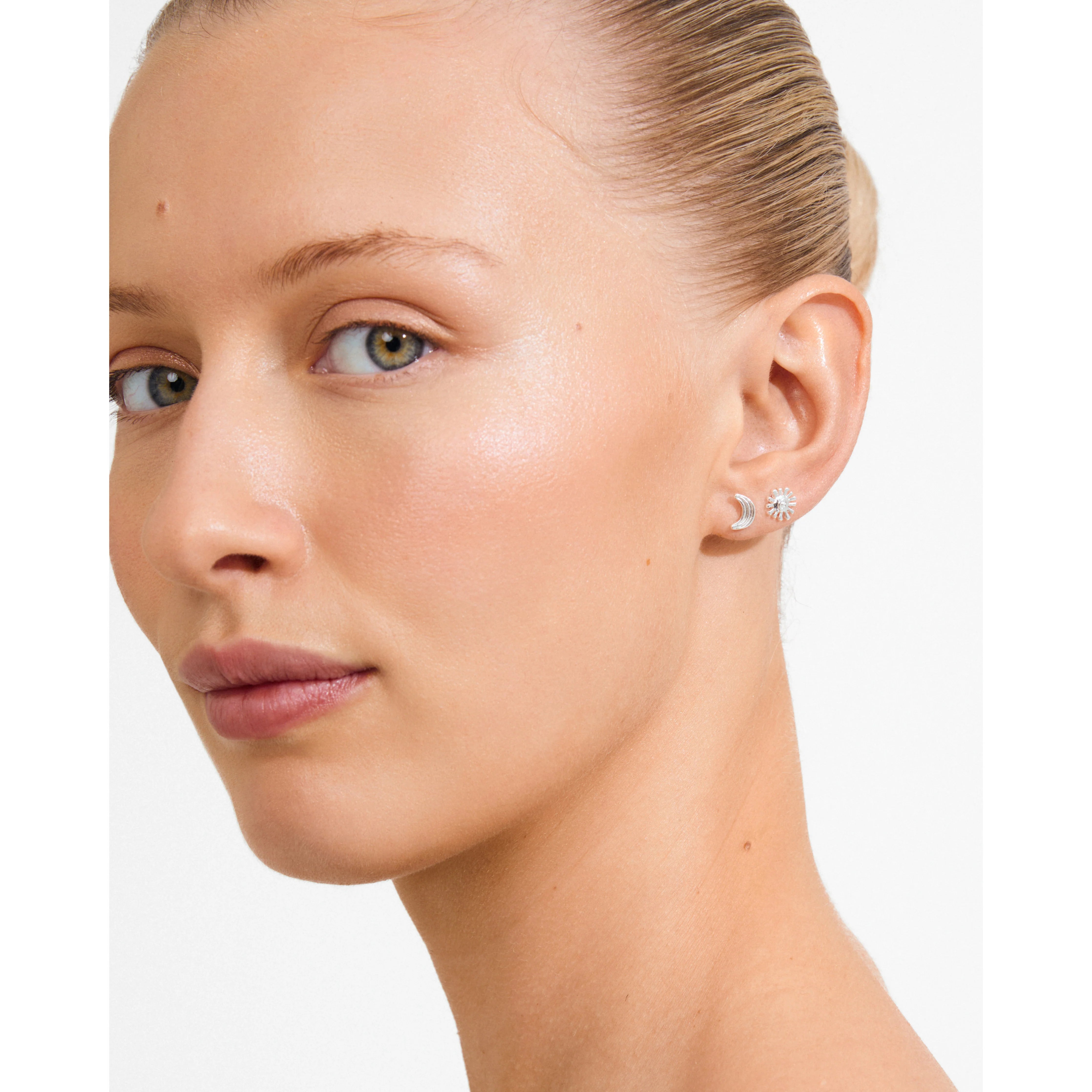 Pilgrim Misha Earrings 2 in 1 Set - Silver