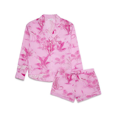 Myza Organic Cotton PJ Short Set - Pink Jungle Sleepwear - Pajamas by Myza | Grace the Boutique