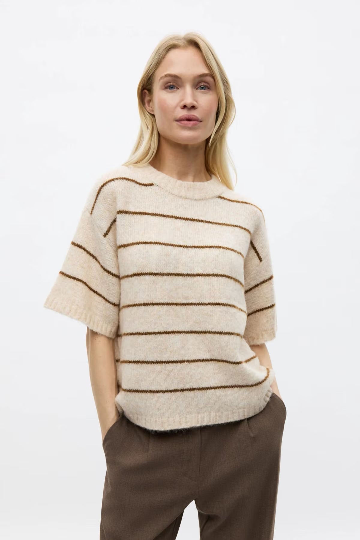 Envii Naples Knit Tee - Silver Pinecone