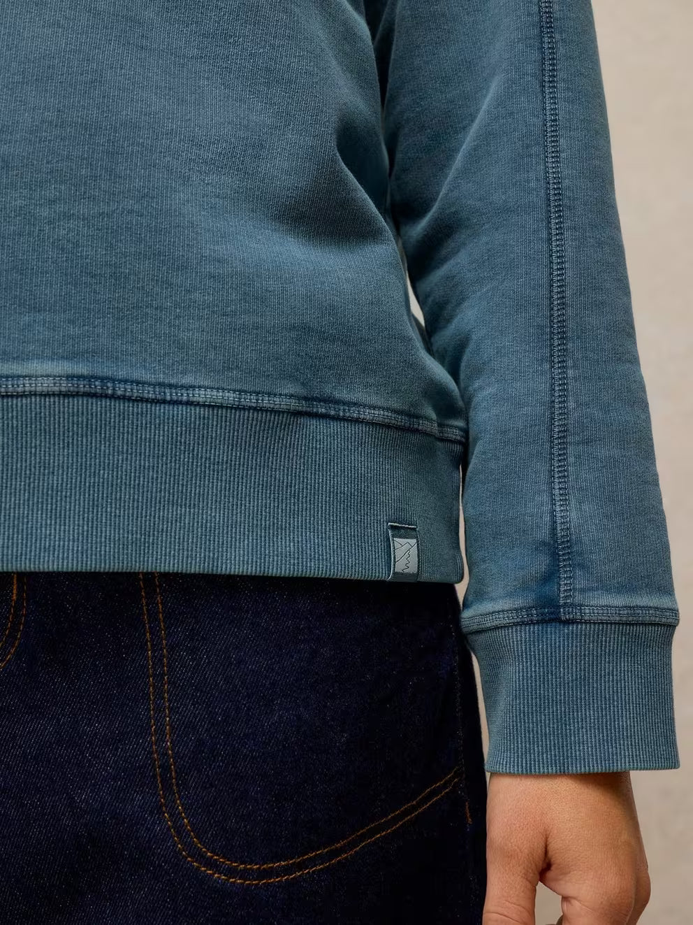 White Stuff Natalie Funnel Sweatshirt - Dark Blue