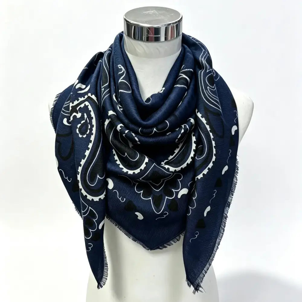 Lineta Bandana Scarf - Navy