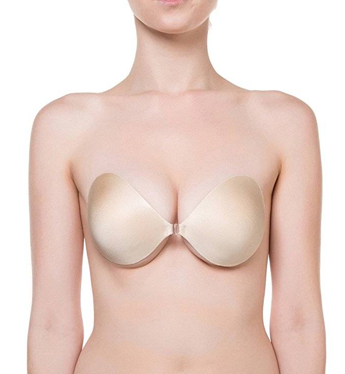 Nubra Seamless Stick-On Bra nude A Lingerie - Bras - Basic - Non Underwired by Nubra | Grace the Boutique