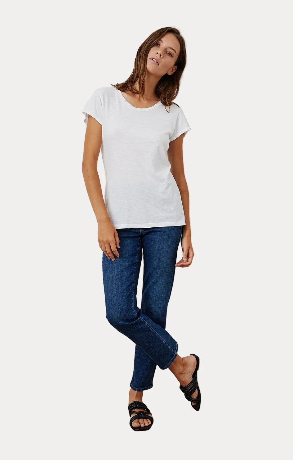 Velvet Odelia Tee - White