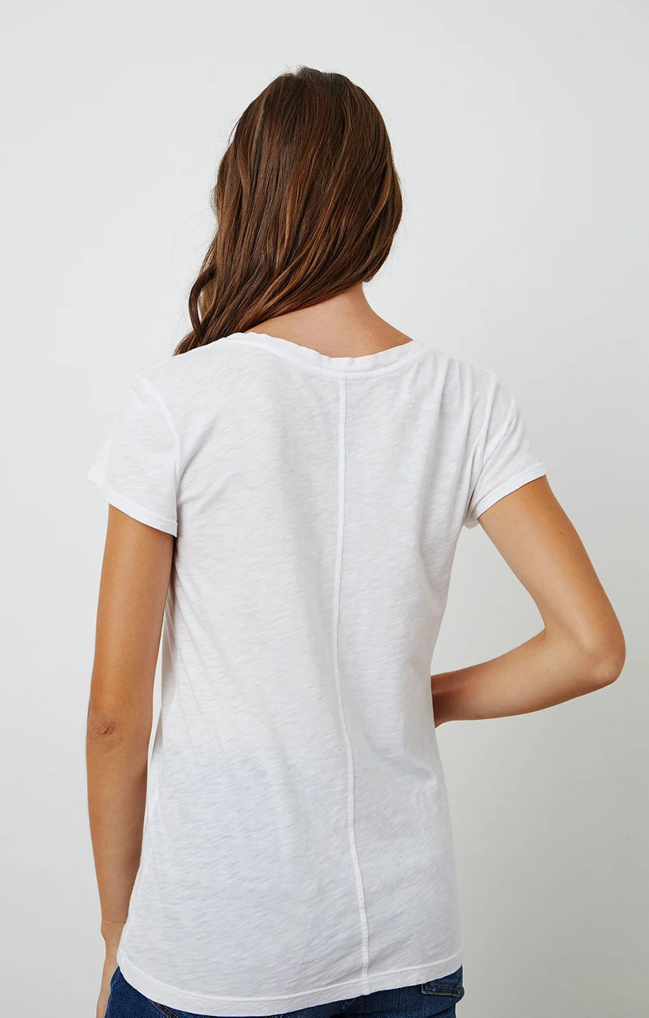 Velvet Odelia Tee - White