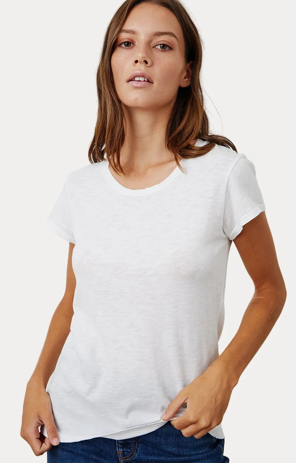 Velvet Odelia Tee - White