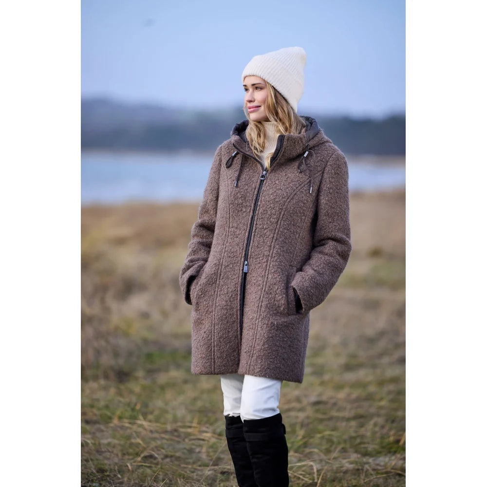 Junge Boucle Jacket - Taupe