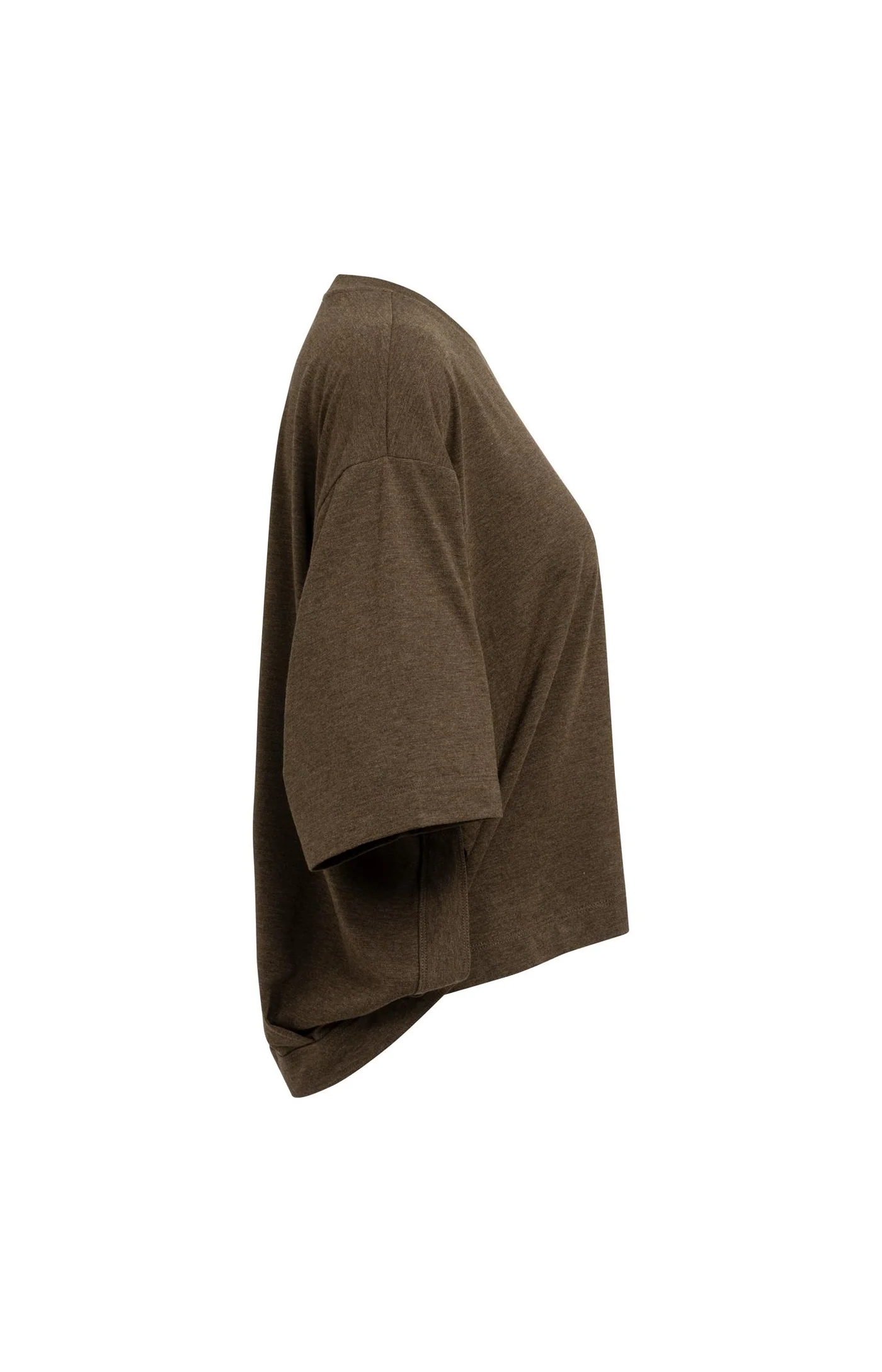 Yaya Oversized Jersey Tee - Slate Brown
