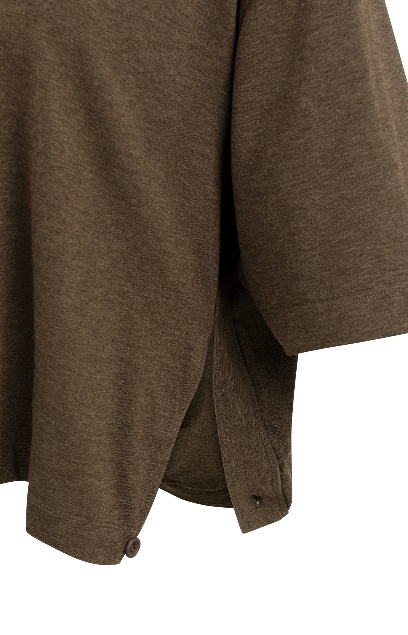 Yaya Oversized Jersey Tee - Slate Brown