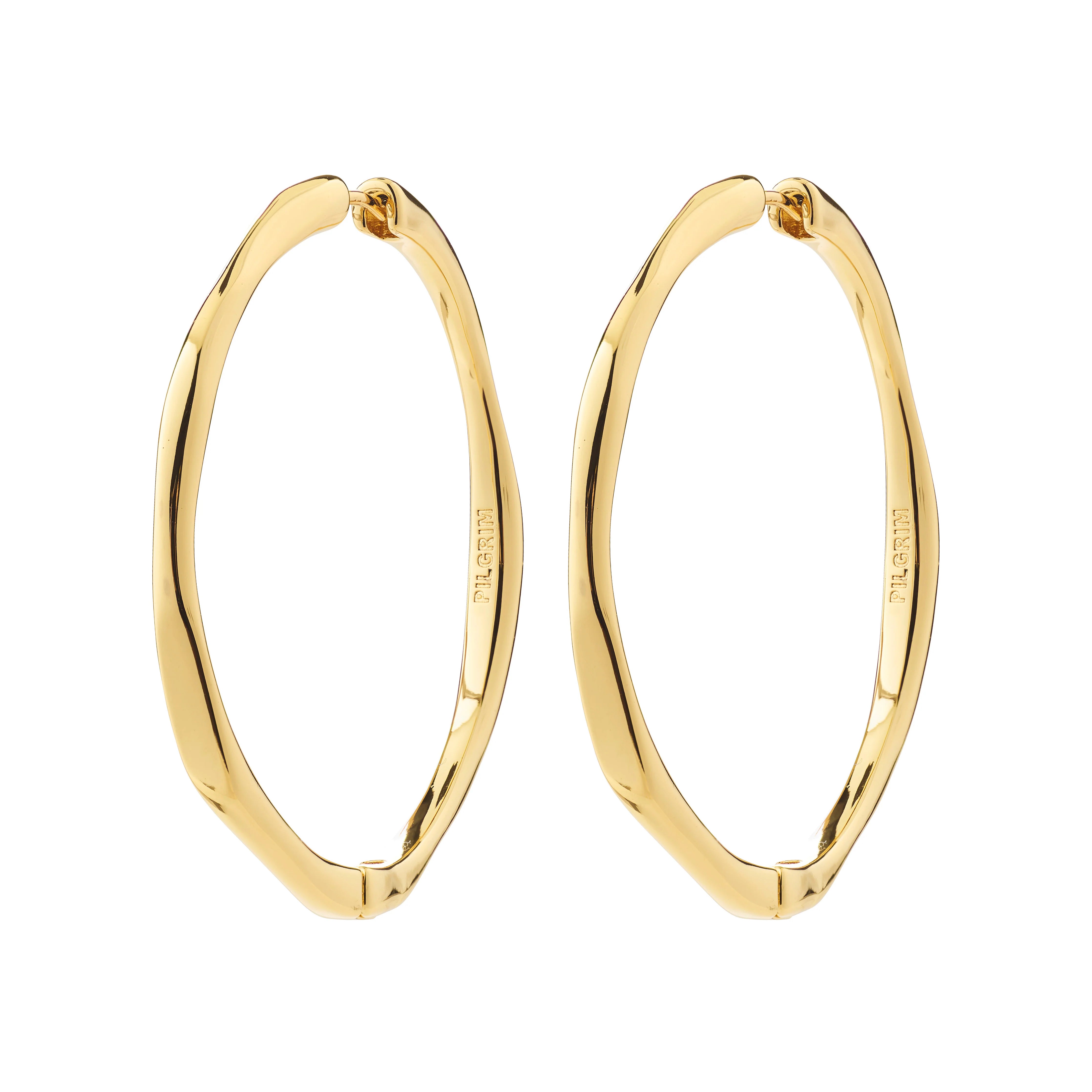 Pilgrim Presence Hoop Earrings - Gold
