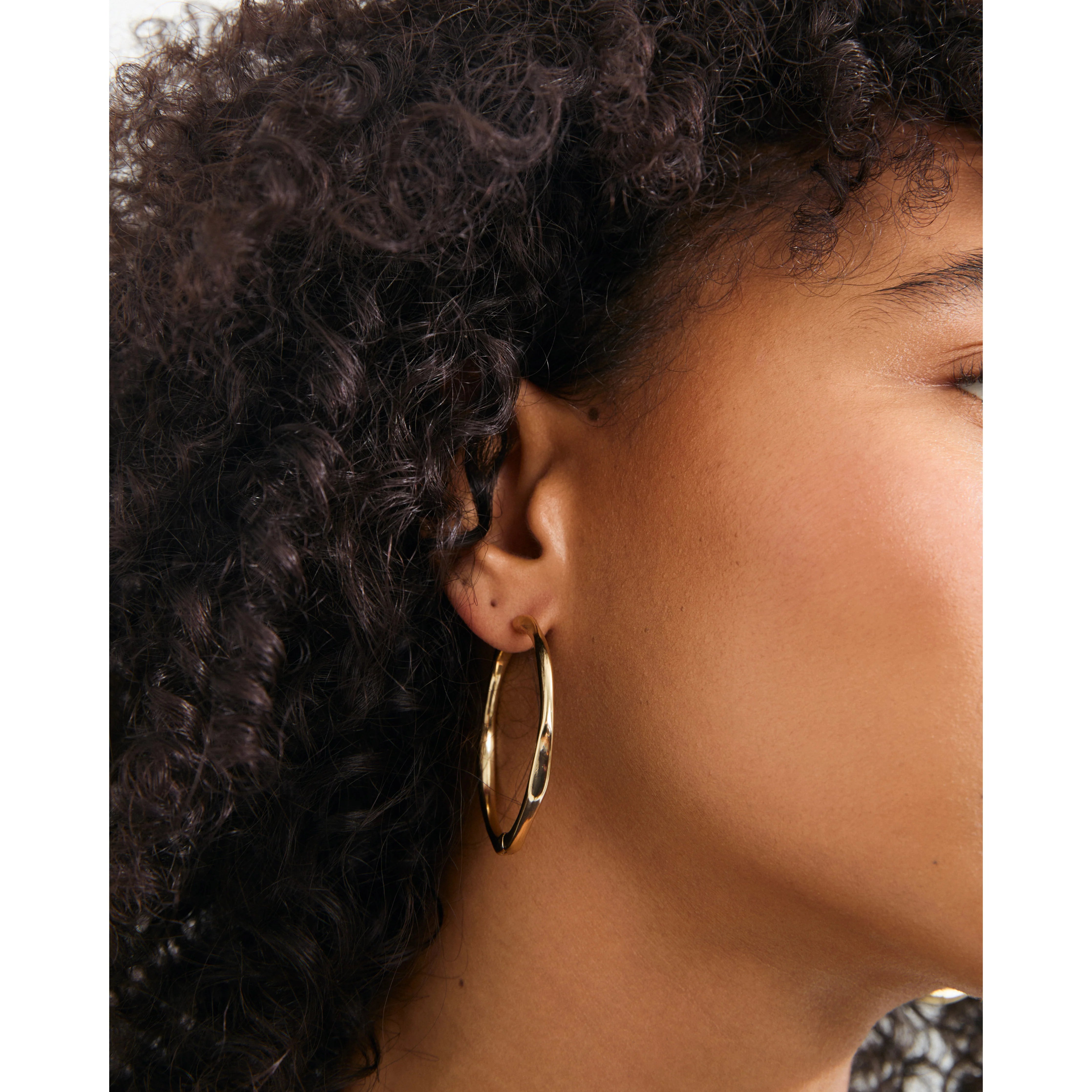 Pilgrim Presence Hoop Earrings - Gold