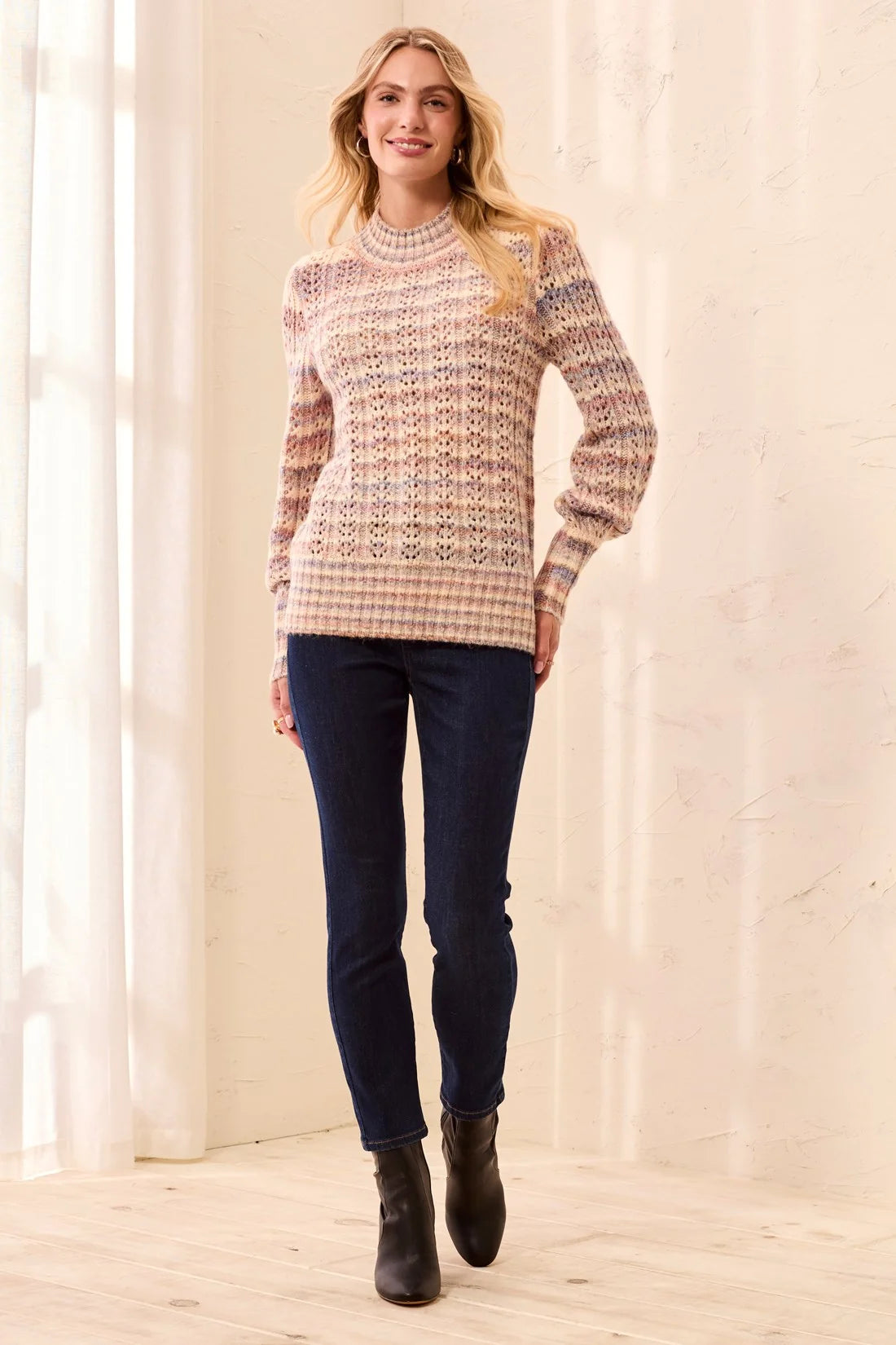 Tribal Brielle Sweater - Pansy