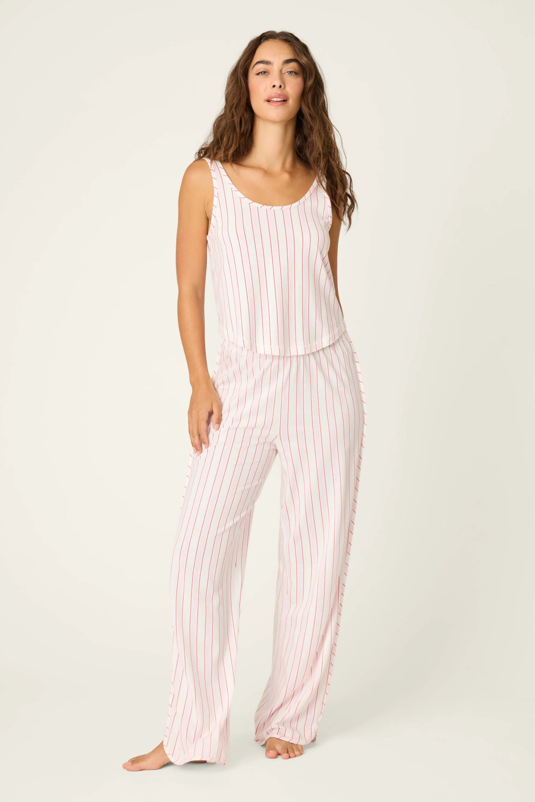 PJ Salvage Feeling Loved Tank + Pant Set - Ivory