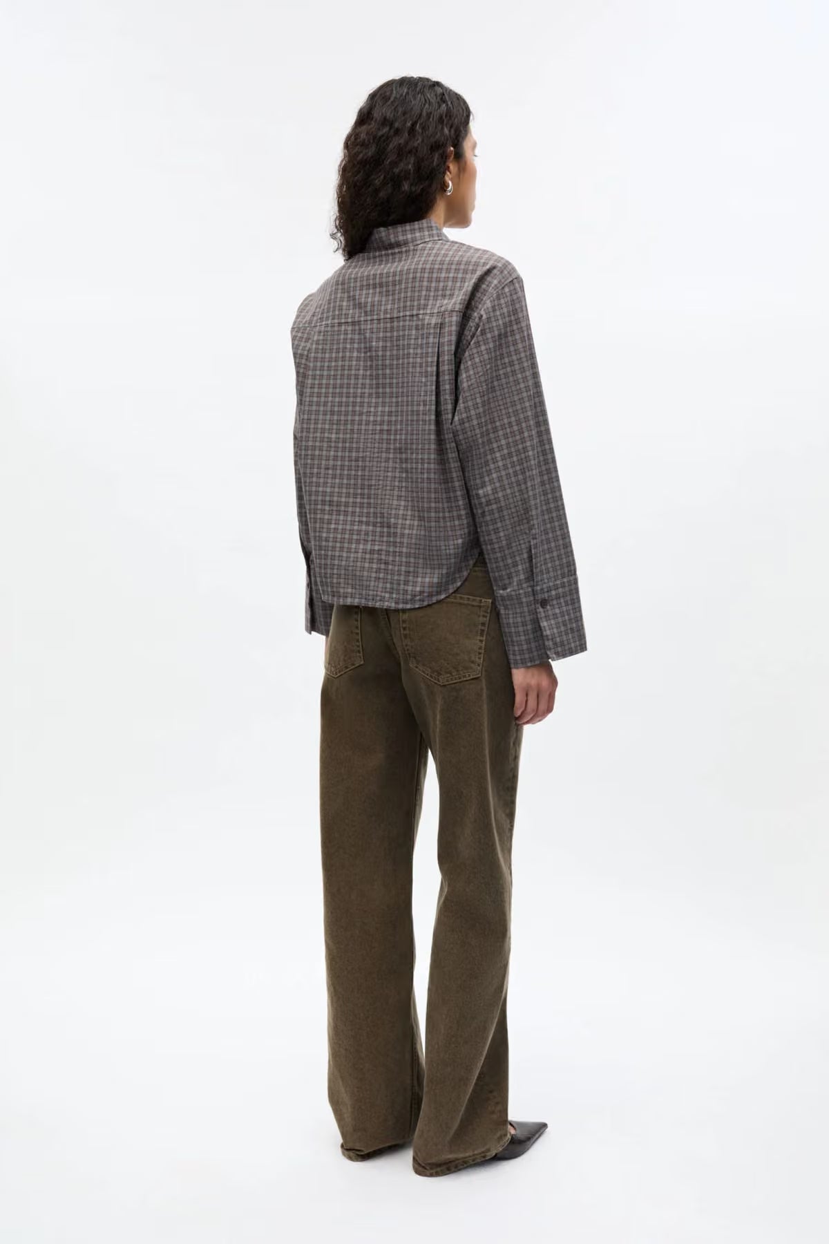 Envii Web Short Shirt - Pine Check