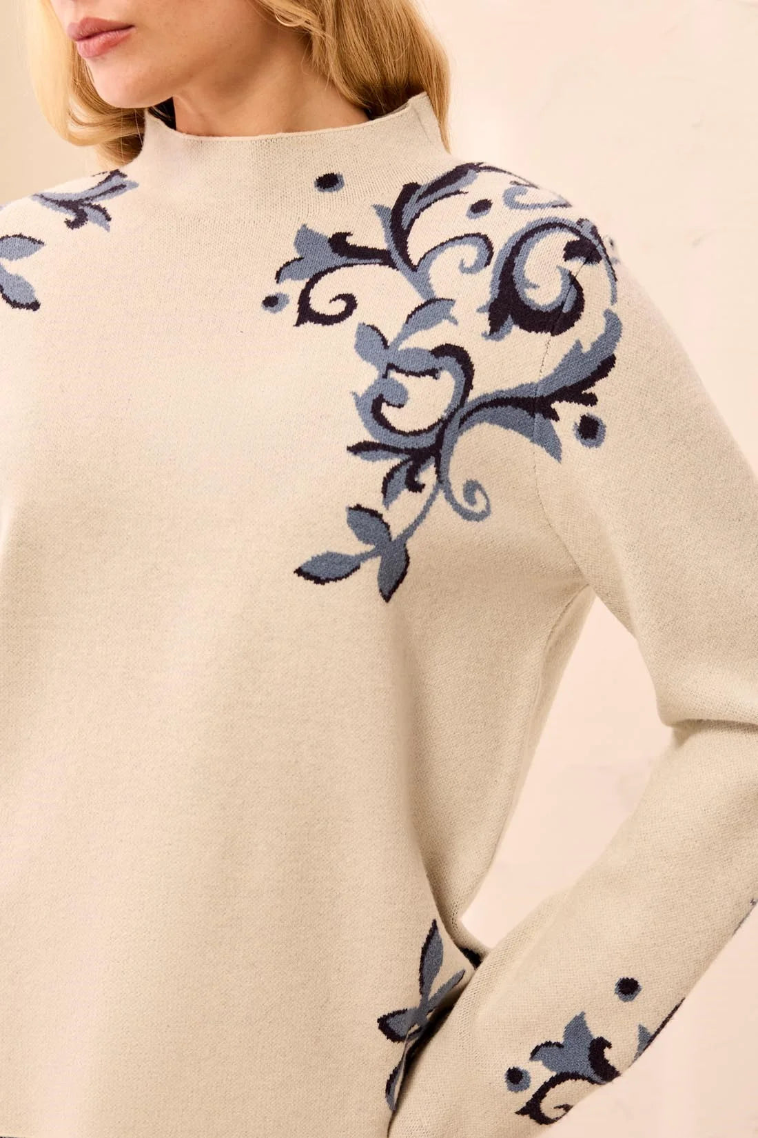 Tribal Pia Sweater - Moonstone