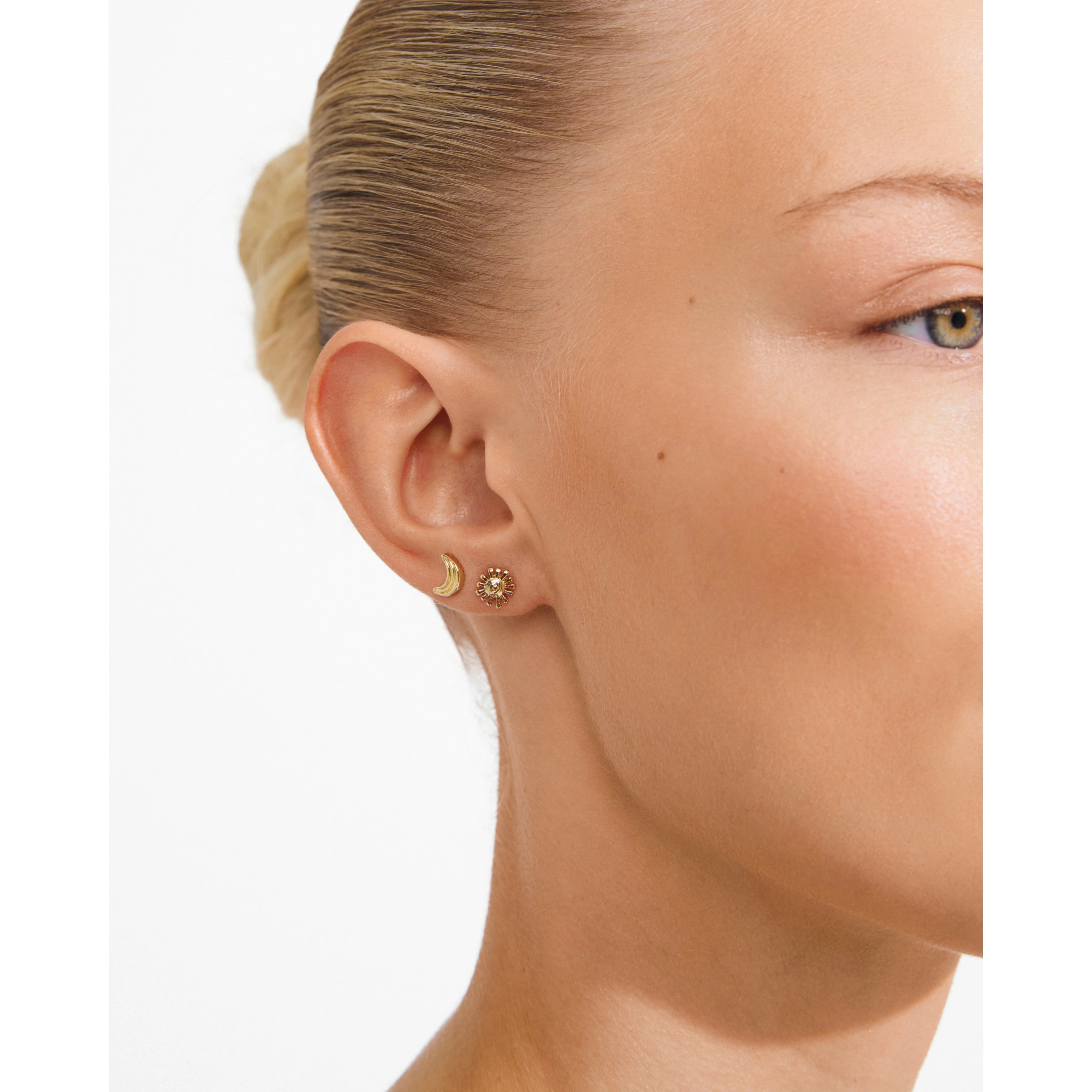 Pilgrim Misha Earrings 2 in 1 Set - Gold