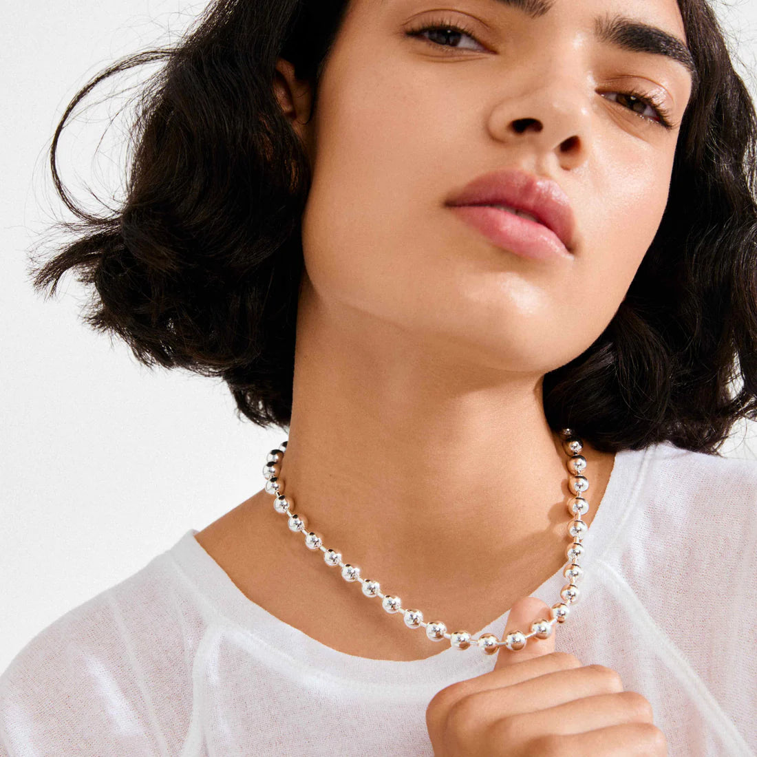 Pilgrim Air Necklace - Silver