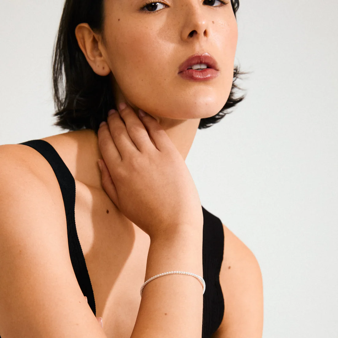 Pilgrim Arash Bracelet - Silver/White