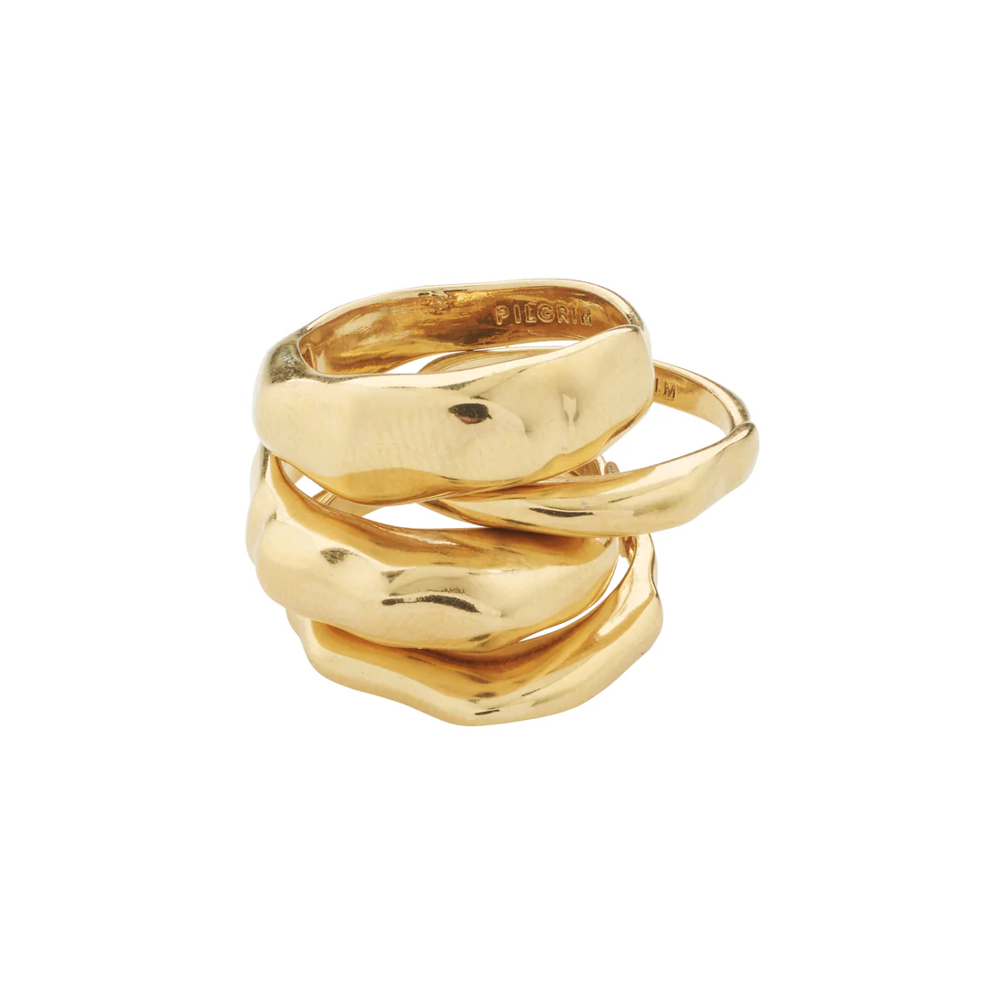 Pilgrim Asher 4 in 1 Ring Set - Gold Accessories - Jewelry by Pilgrim | Grace the Boutique