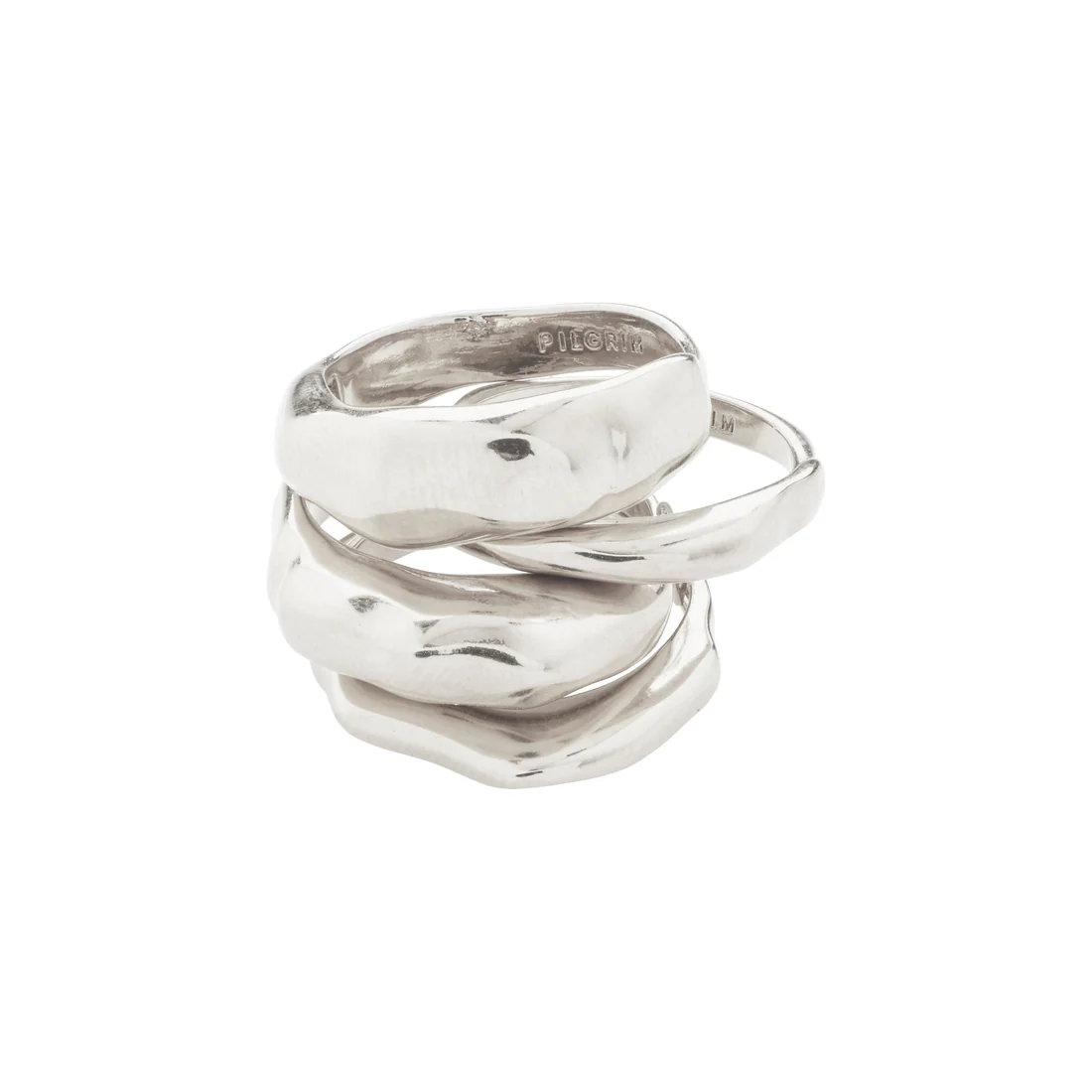 Pilgrim Asher 4 in 1 Ring Set - Silver Accessories - Jewelry by Pilgrim | Grace the Boutique