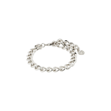 Pilgrim Charm Recycled Curb Bracelet - Silver Accessories - Jewelry - Bracelets by Pilgrim | Grace the Boutique