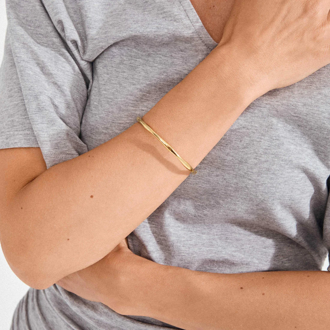 Pilgrim Haze Bangle - Gold
