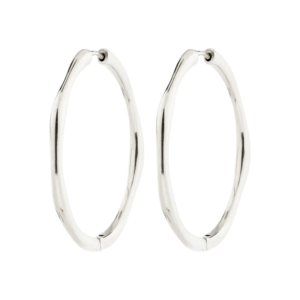 Pilgrim Haze Hoops - Silver
